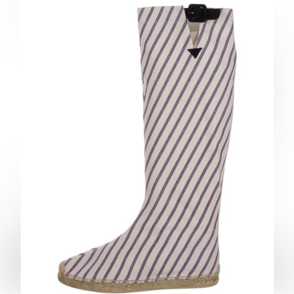 Christian Louboutin Striped Knee Boots